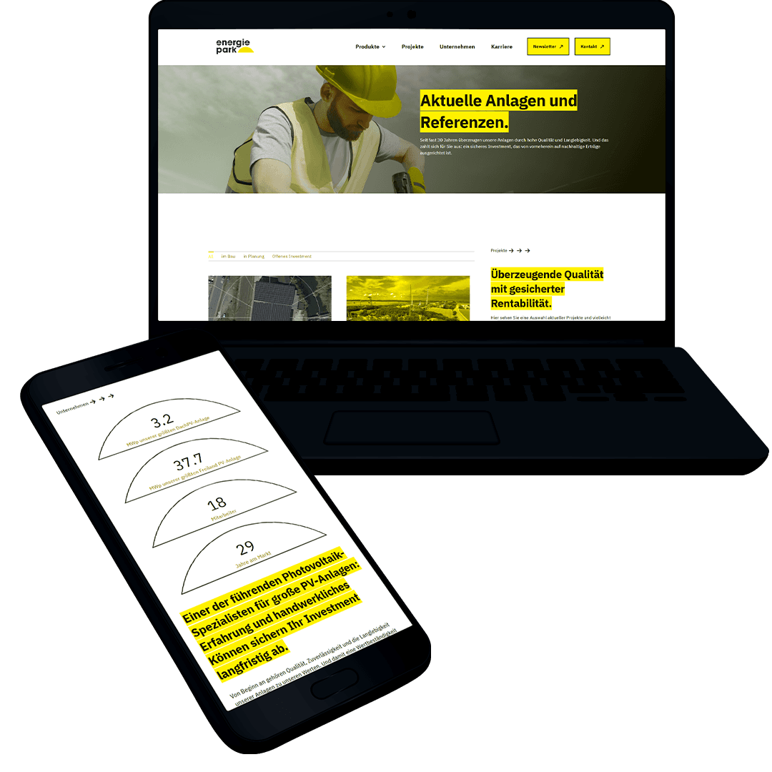 Energiepark: Website | Kreation & Umsetzung