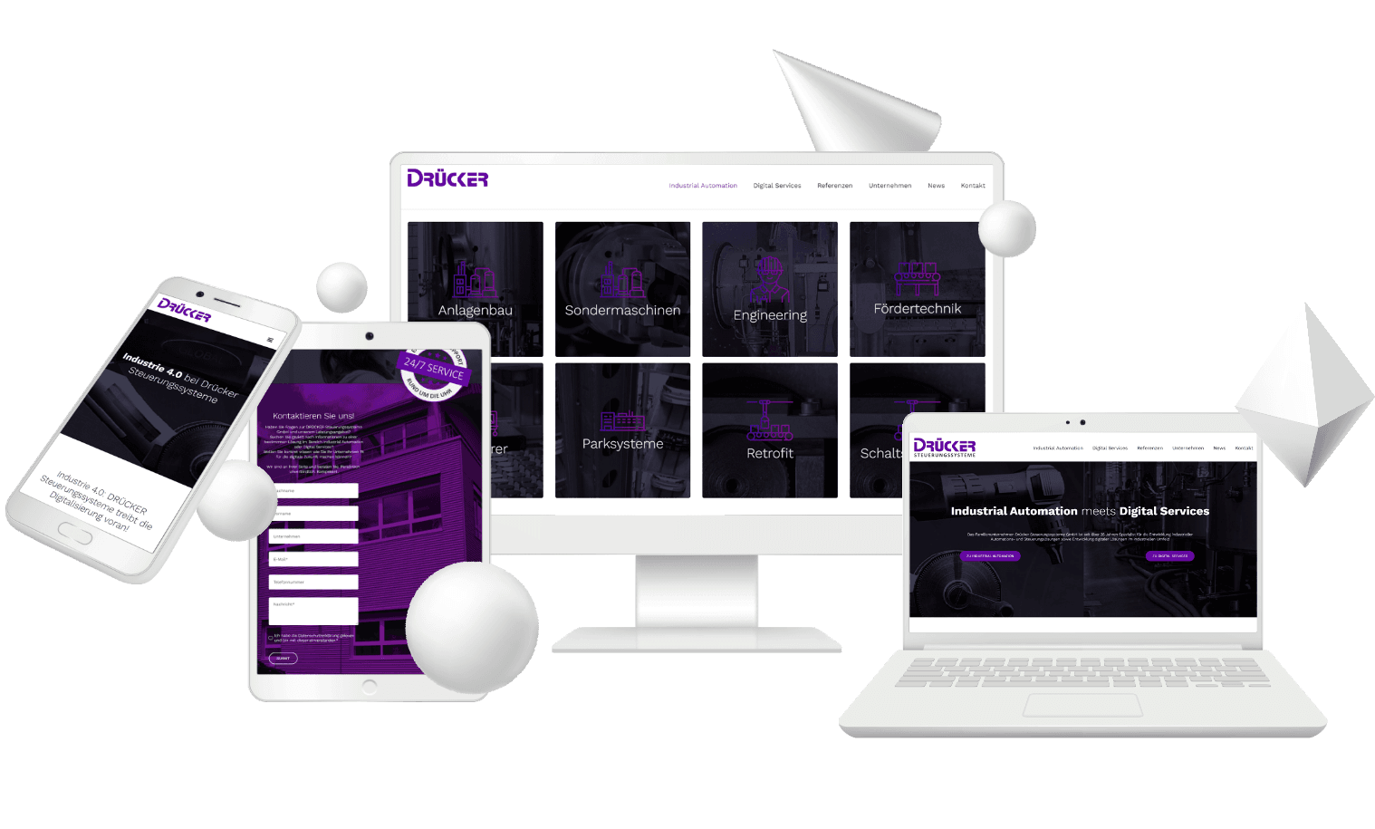 Drücker Steuerungssysteme: Digital Branding