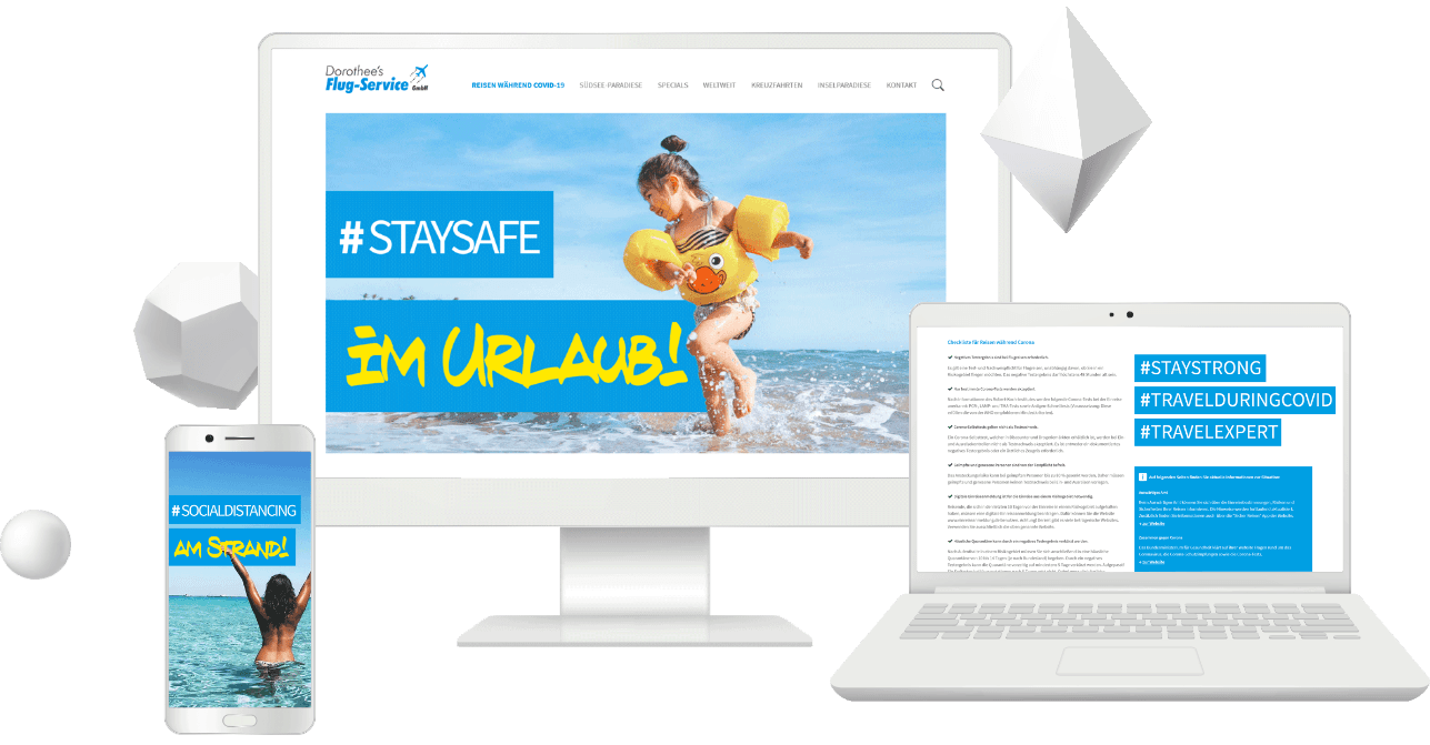 Dorothee’s Flug-Service: Website | Kreation & Umsetzung